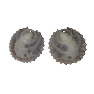 Carp w/lily pad cameo - 2pc set